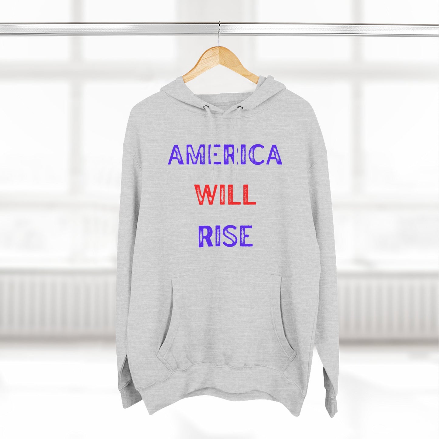 America will Rise Hoodie — Fleece Pullover