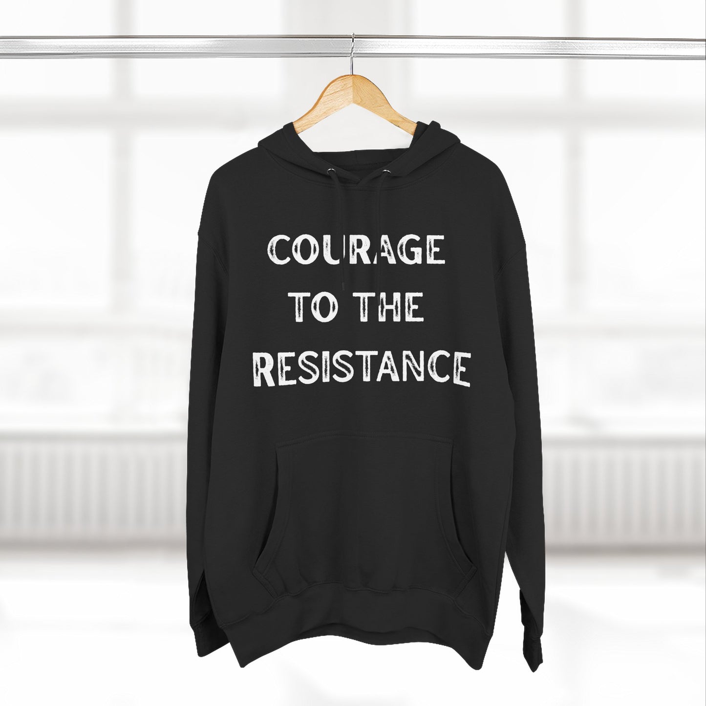 Courage to the Resistance Hoodie — Fleece Pullover