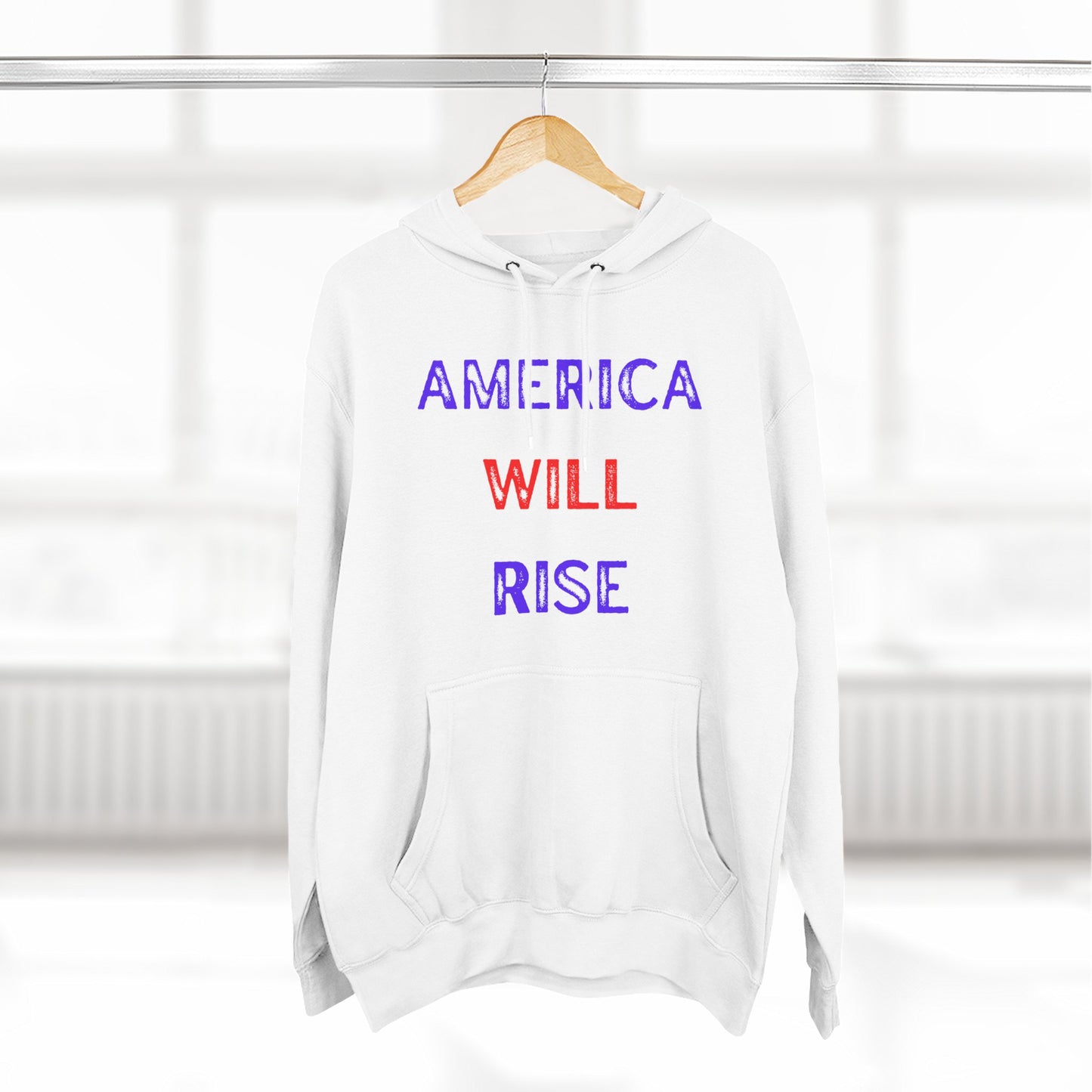 America will Rise Hoodie — Fleece Pullover