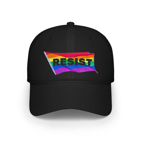 RESIST Pride Flag Print Low Profile Baseball Cap