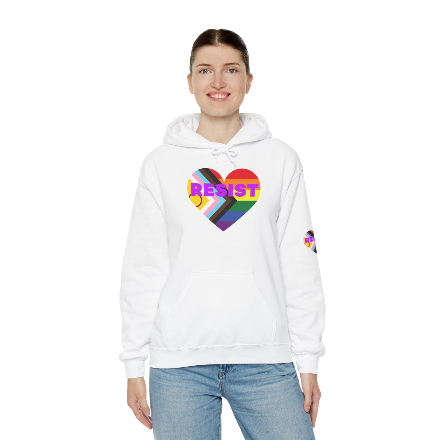 Pride Heart Resist Hoodie