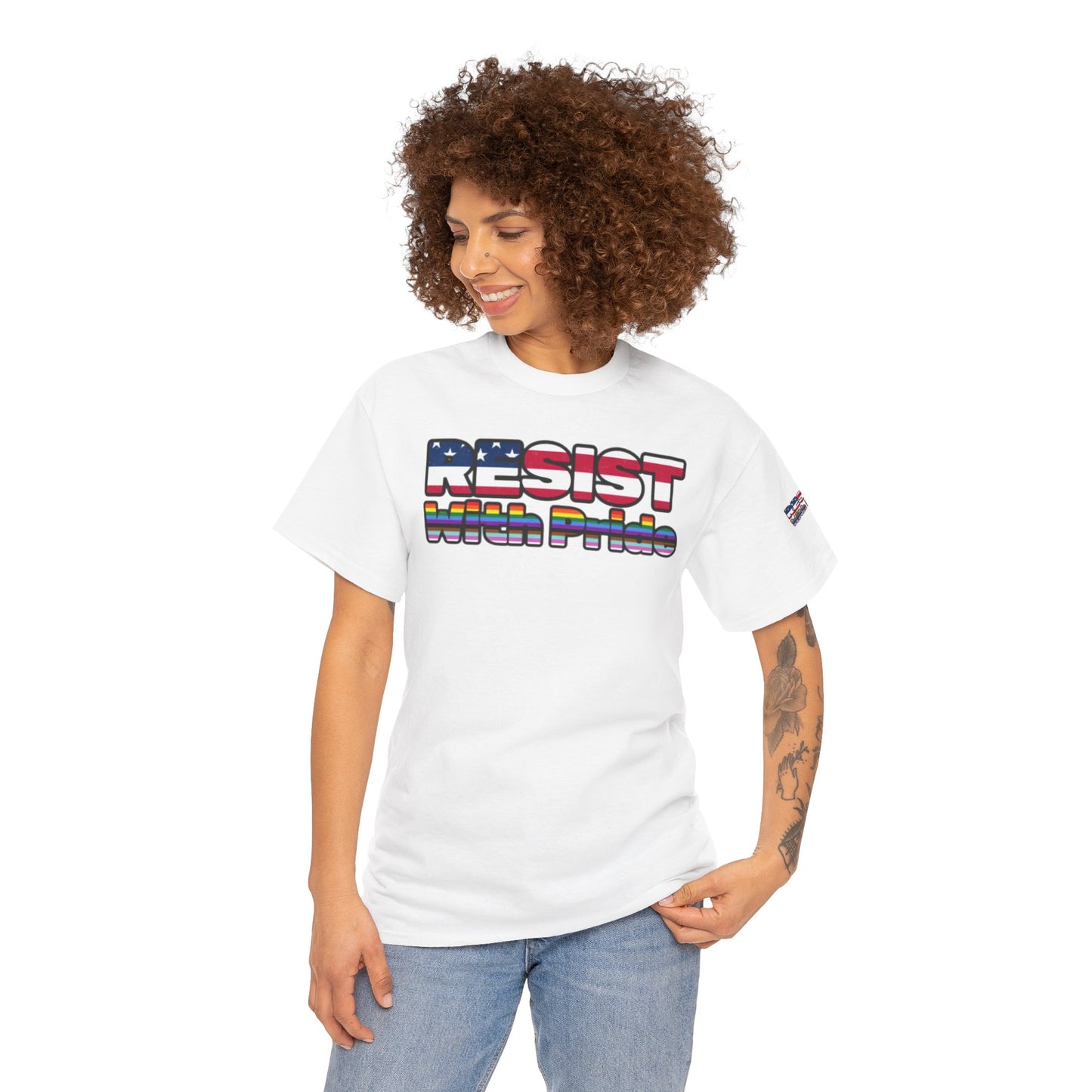 USA 'RESIST' with Pride Graphic Tee