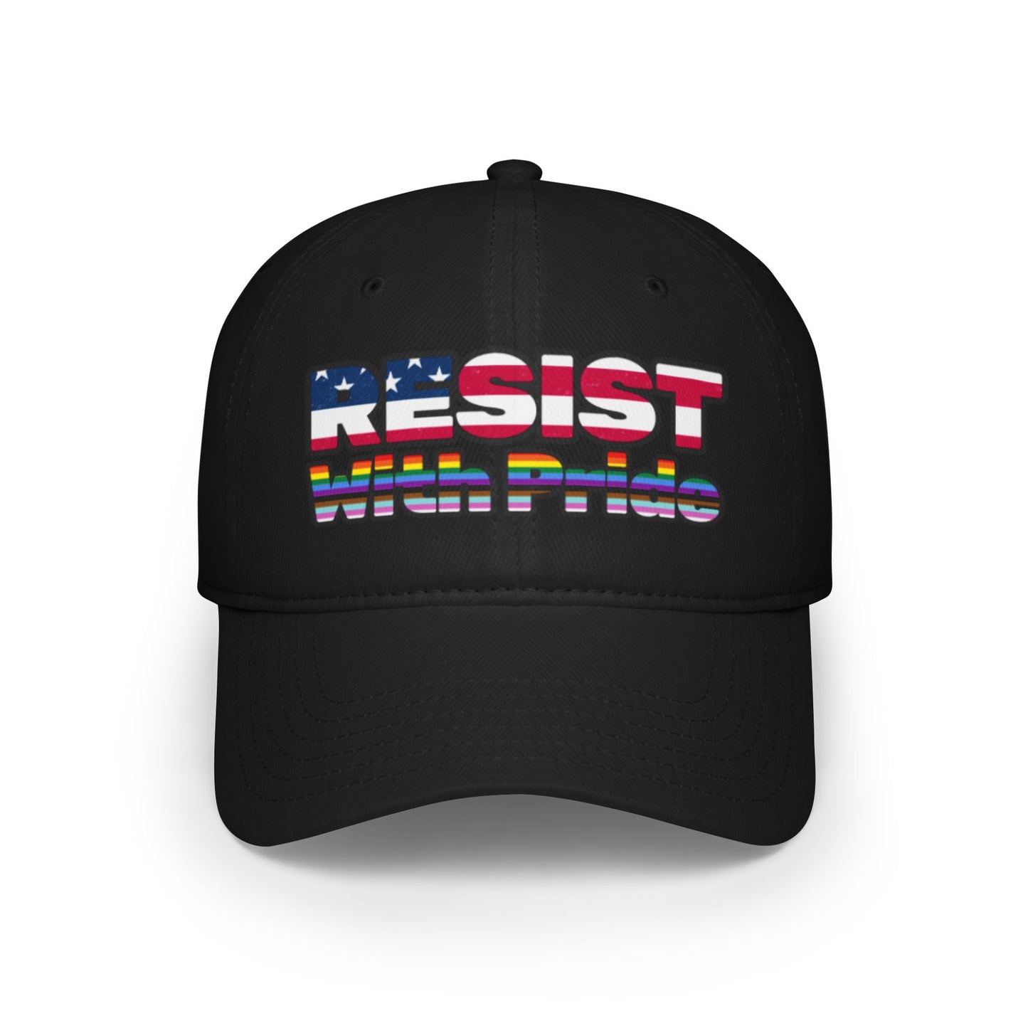 RESIST with Pride Print Low Profile Baseball Cap