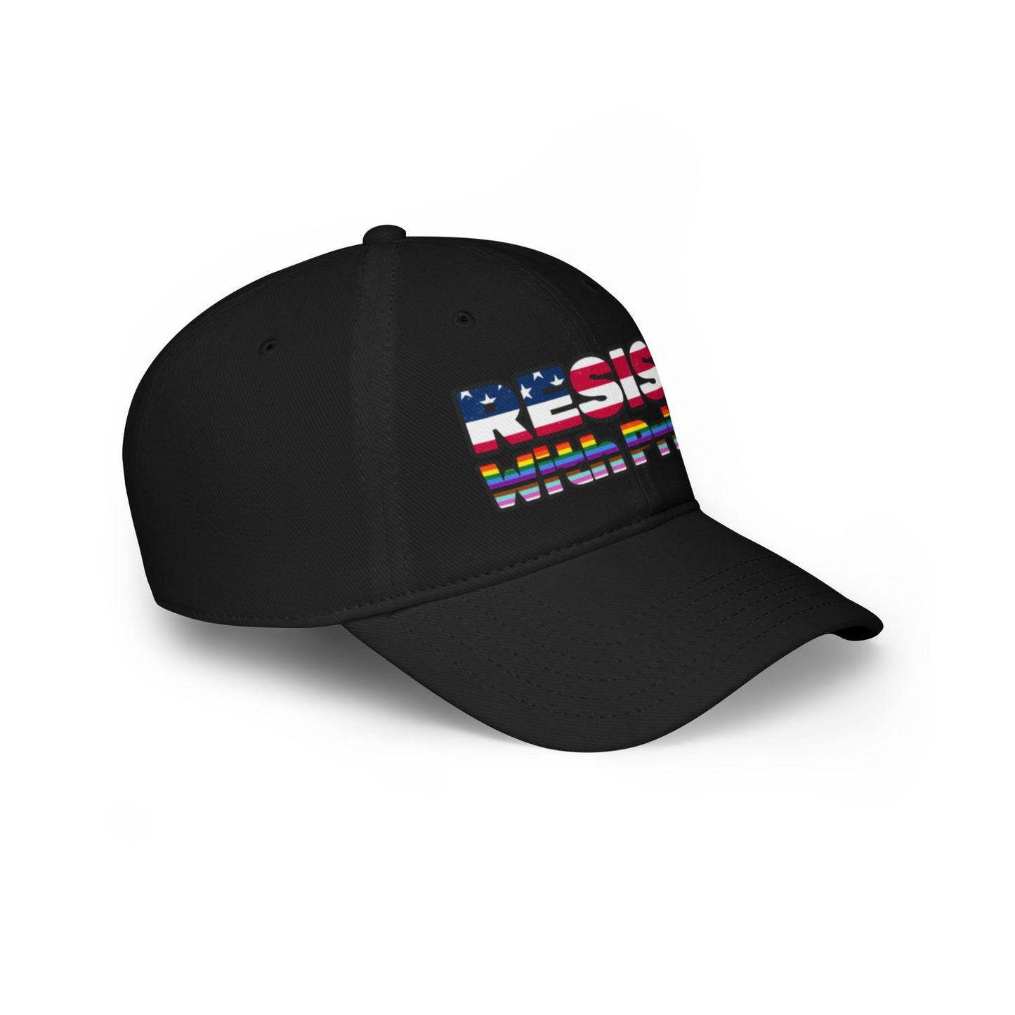 RESIST with Pride Print Low Profile Baseball Cap