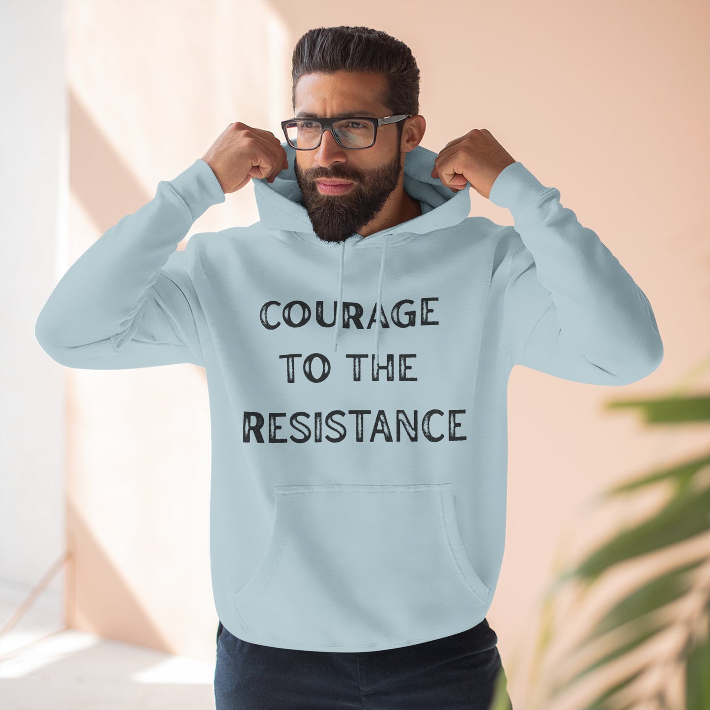 Courage to the Resistance Hoodie —  Fleece Pullover
