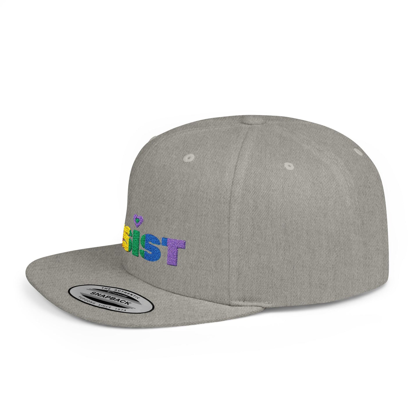 Resist Embroidered Flat bill cap