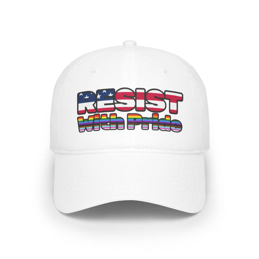 RESIST with Pride Print Low Profile Baseball Cap