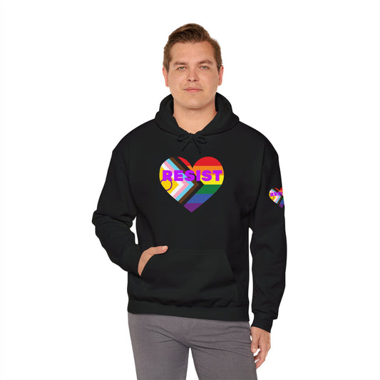 Pride Heart Resist Hoodie