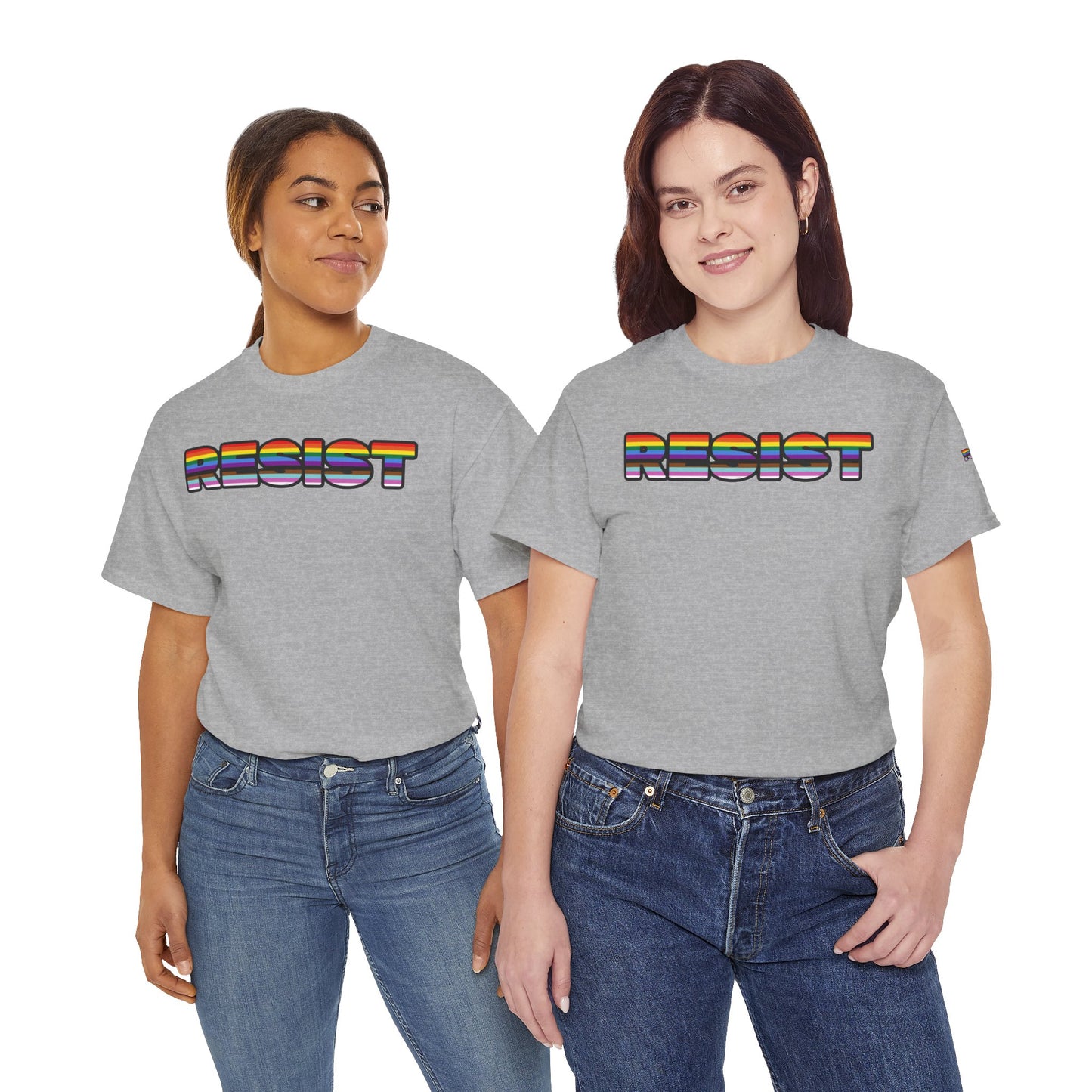 LGBTQ+ FLAG RESIST Tee