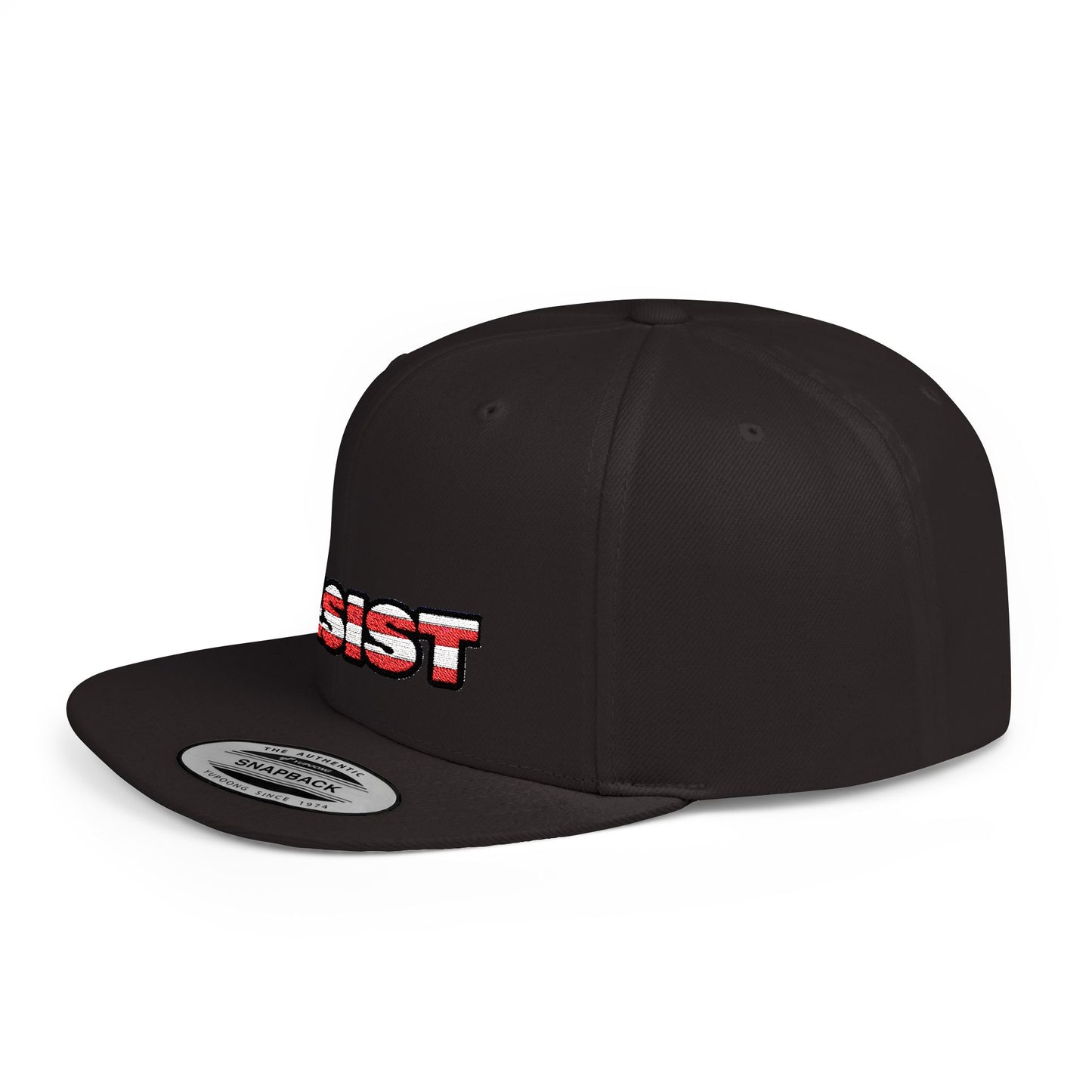 RESIST USA FLAG Embroidered Snapback Hat