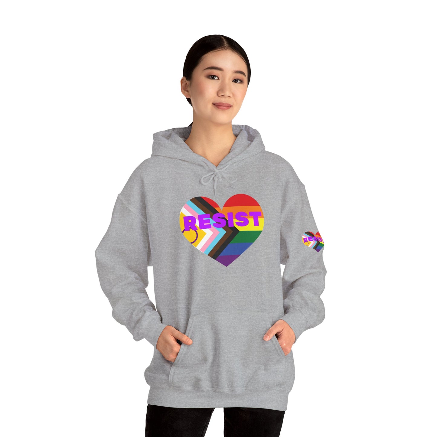 Pride Heart Resist Hoodie