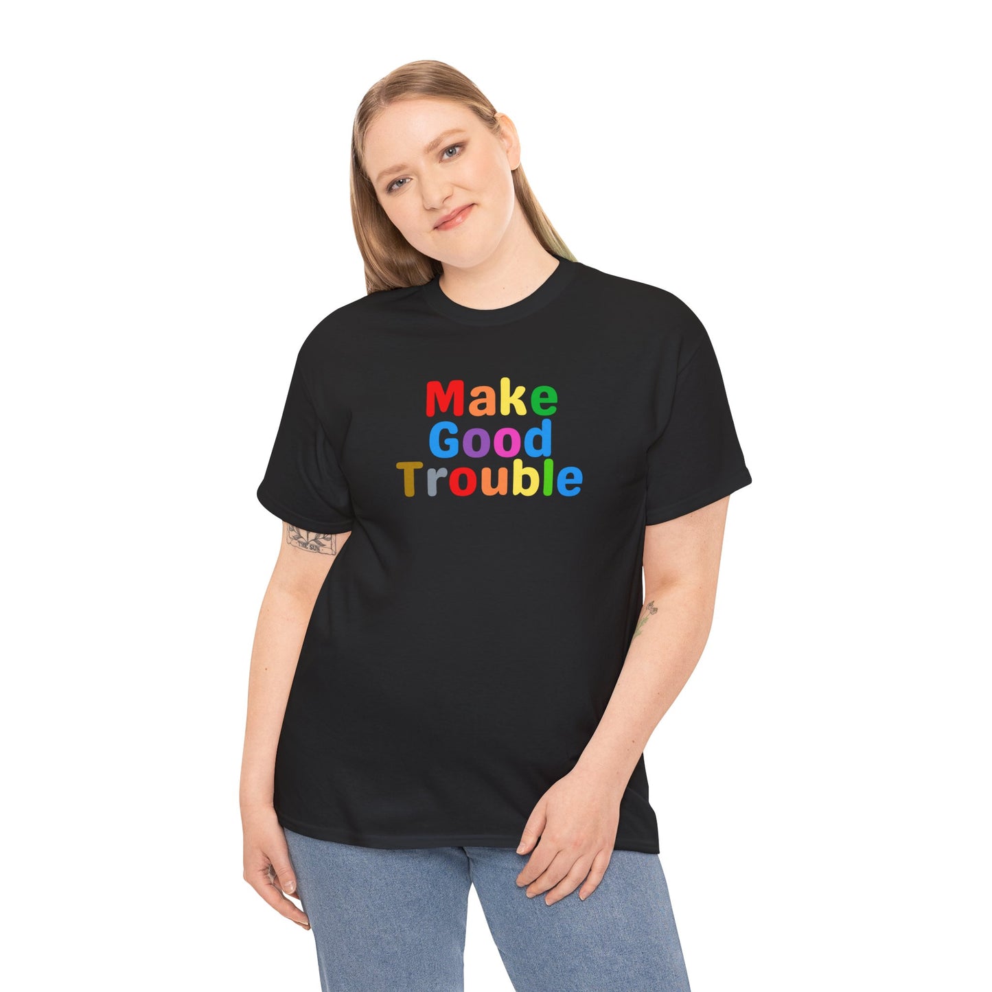 Make Good Trouble Pride colors