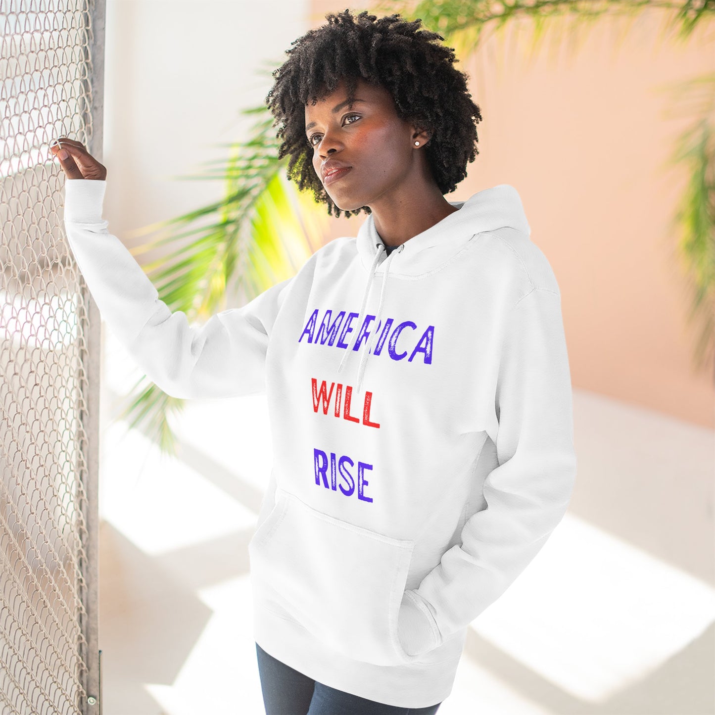 America will Rise Hoodie — Fleece Pullover