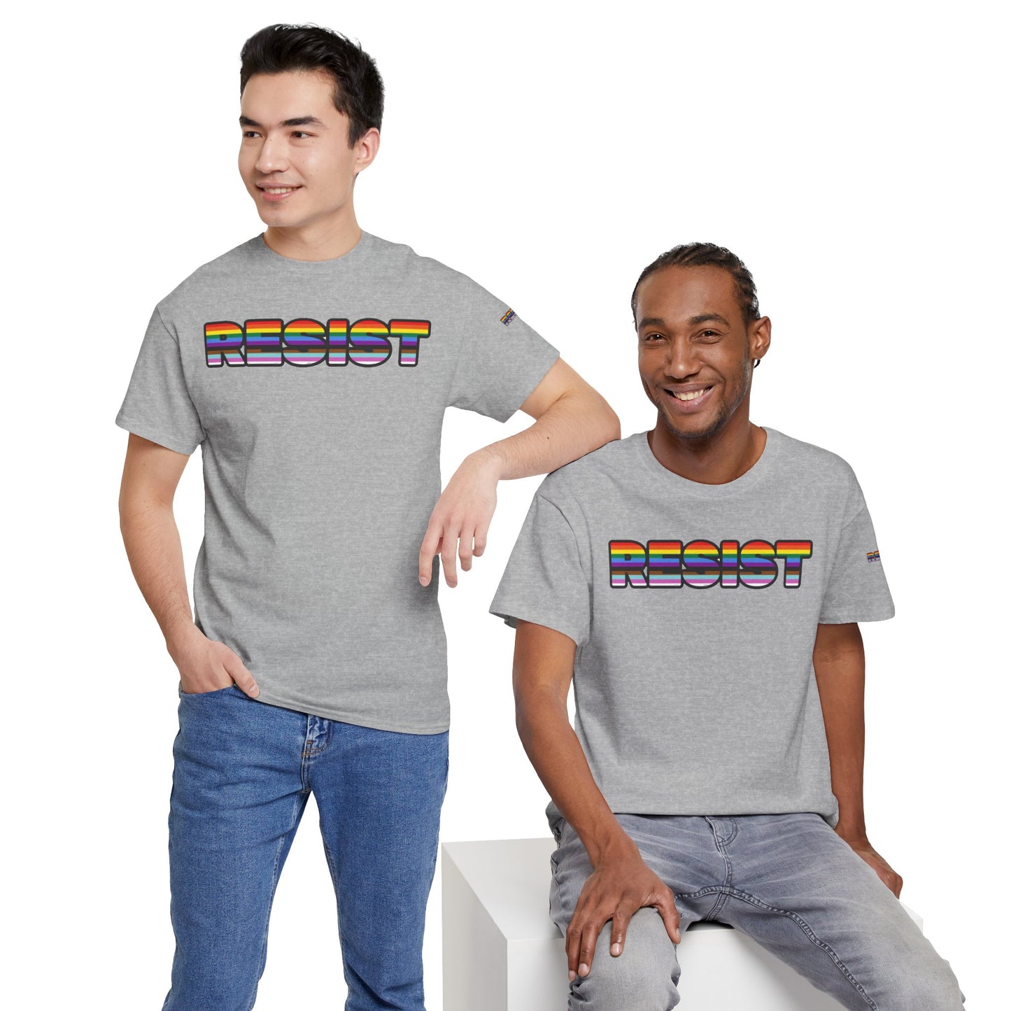 LGBTQ+ FLAG RESIST Tee