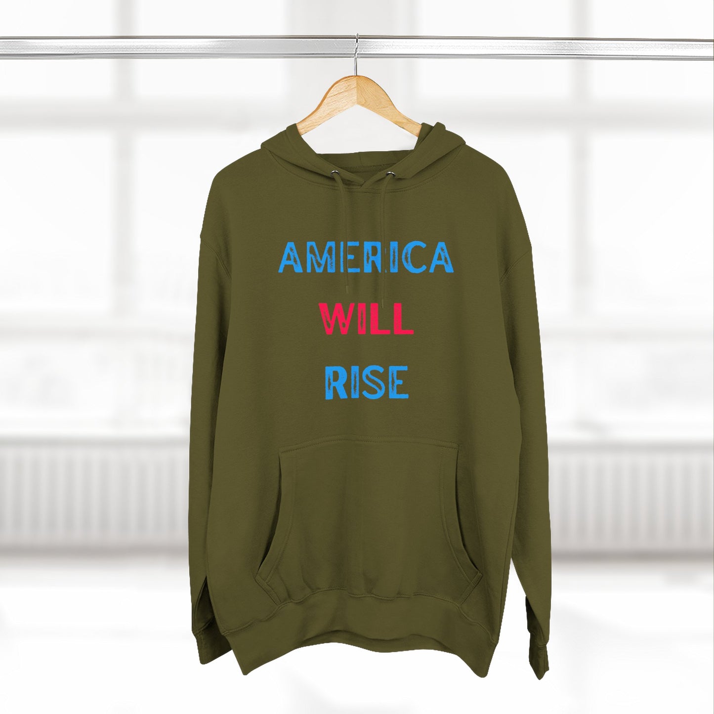 America will Rise Hoodie — Fleece Pullover