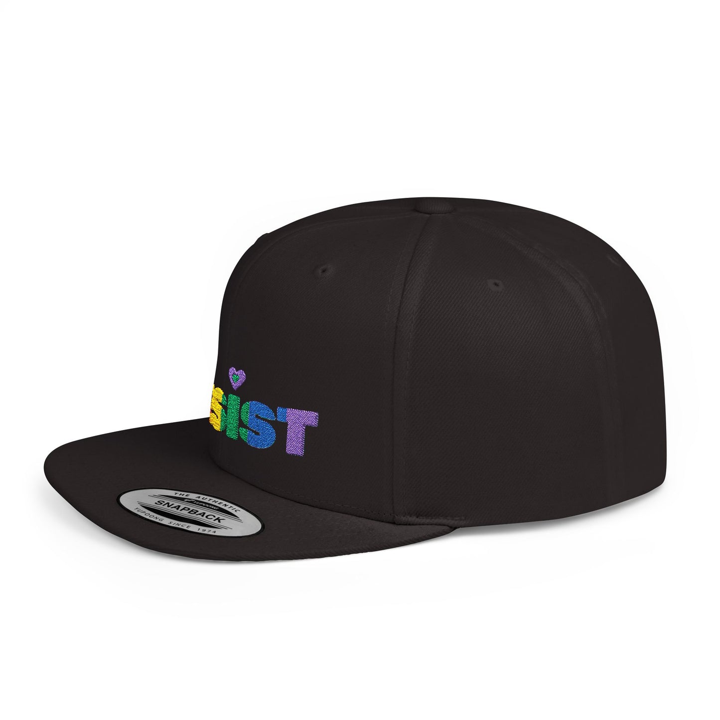 Resist Embroidered Flat bill cap