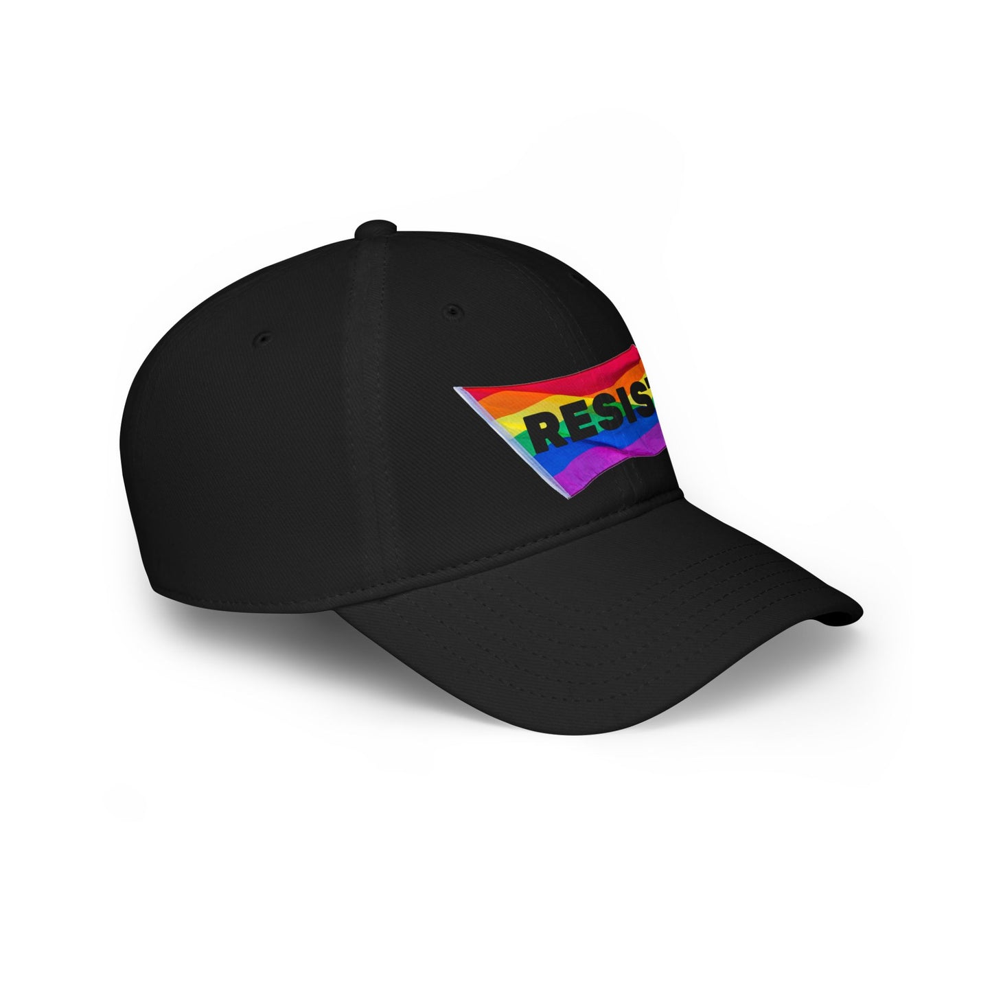 RESIST Pride Flag Print Low Profile Baseball Cap