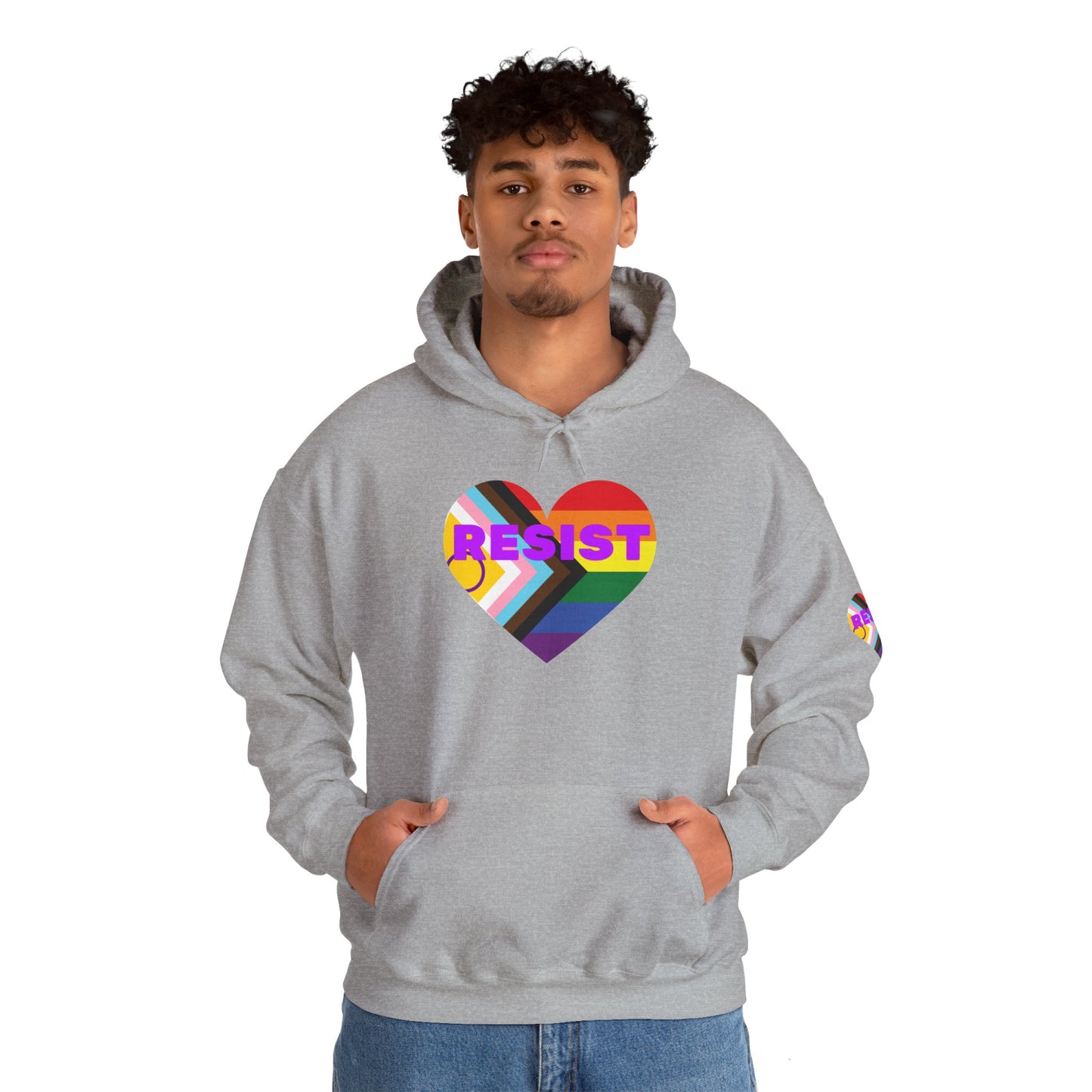 Pride Heart Resist Hoodie