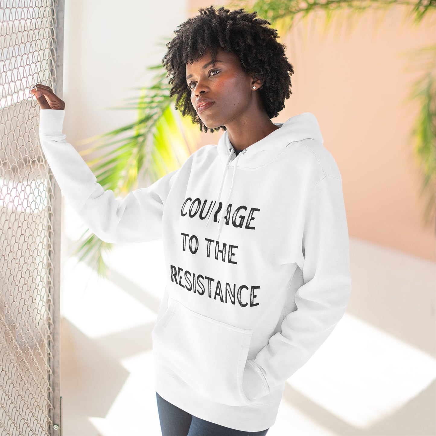 Courage to the Resistance Hoodie —  Fleece Pullover