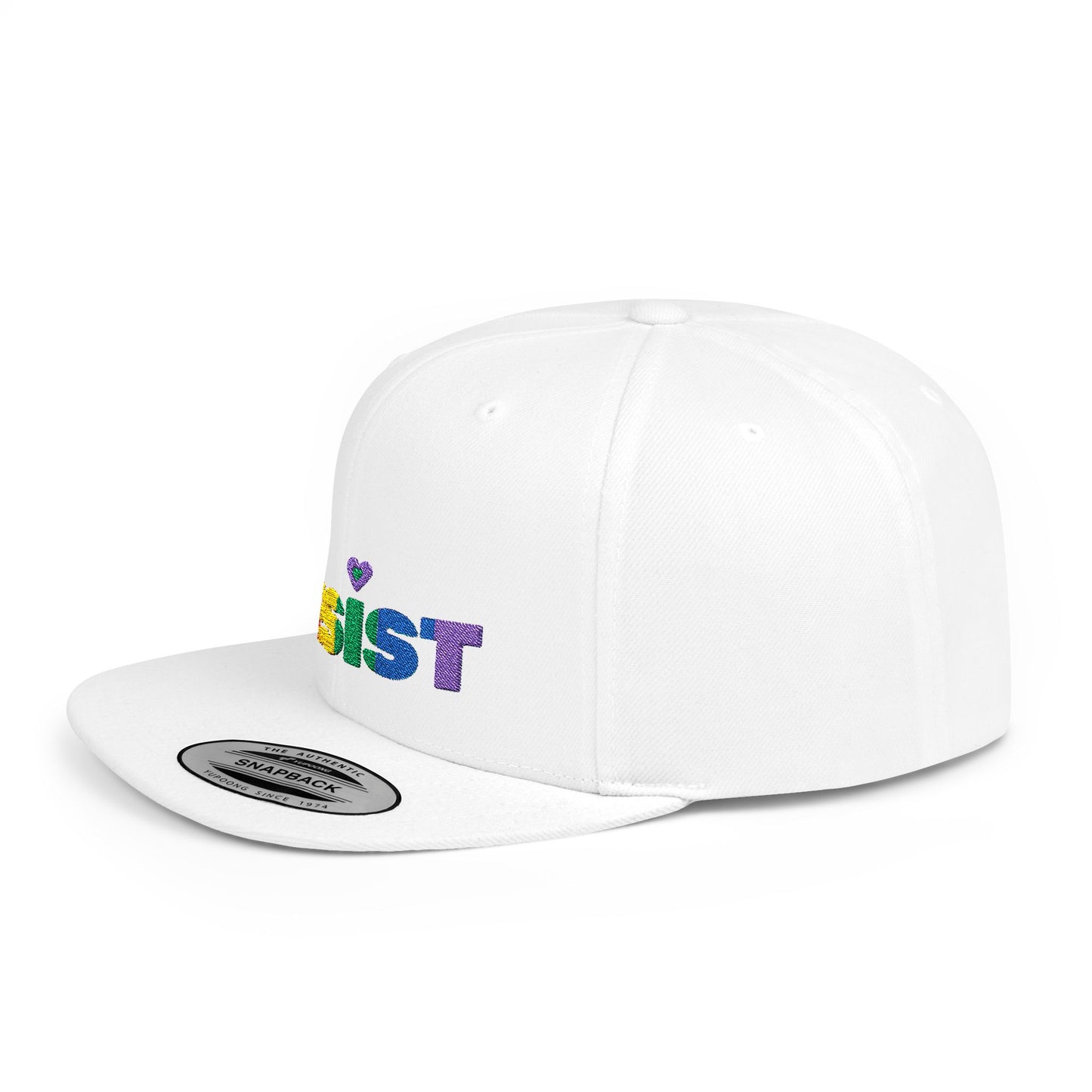 Resist Embroidered Flat bill cap