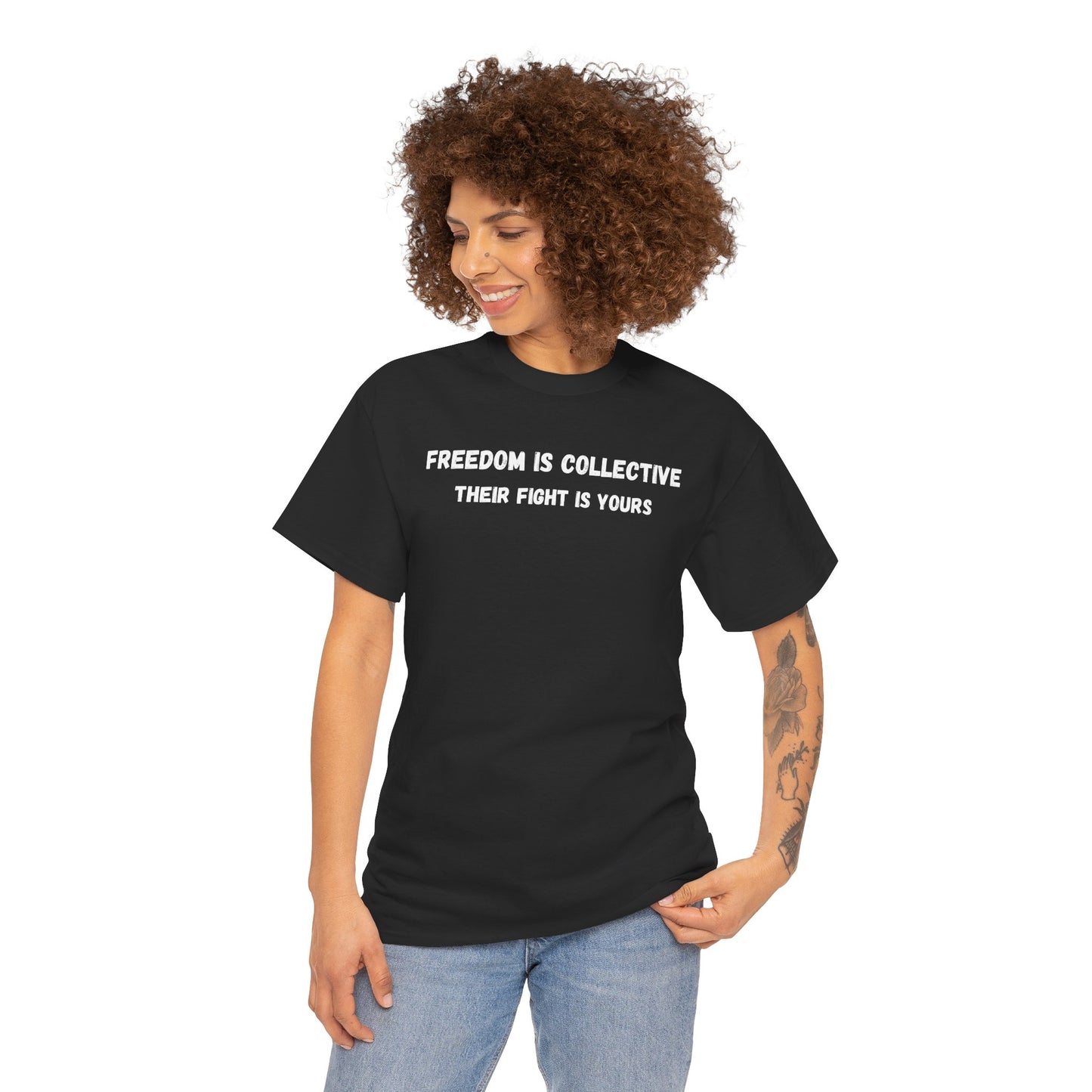 Freedom is Collective Unisex Heavy Cotton Tee