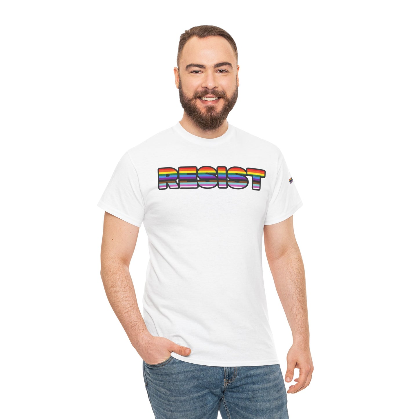 LGBTQ+ FLAG RESIST Tee