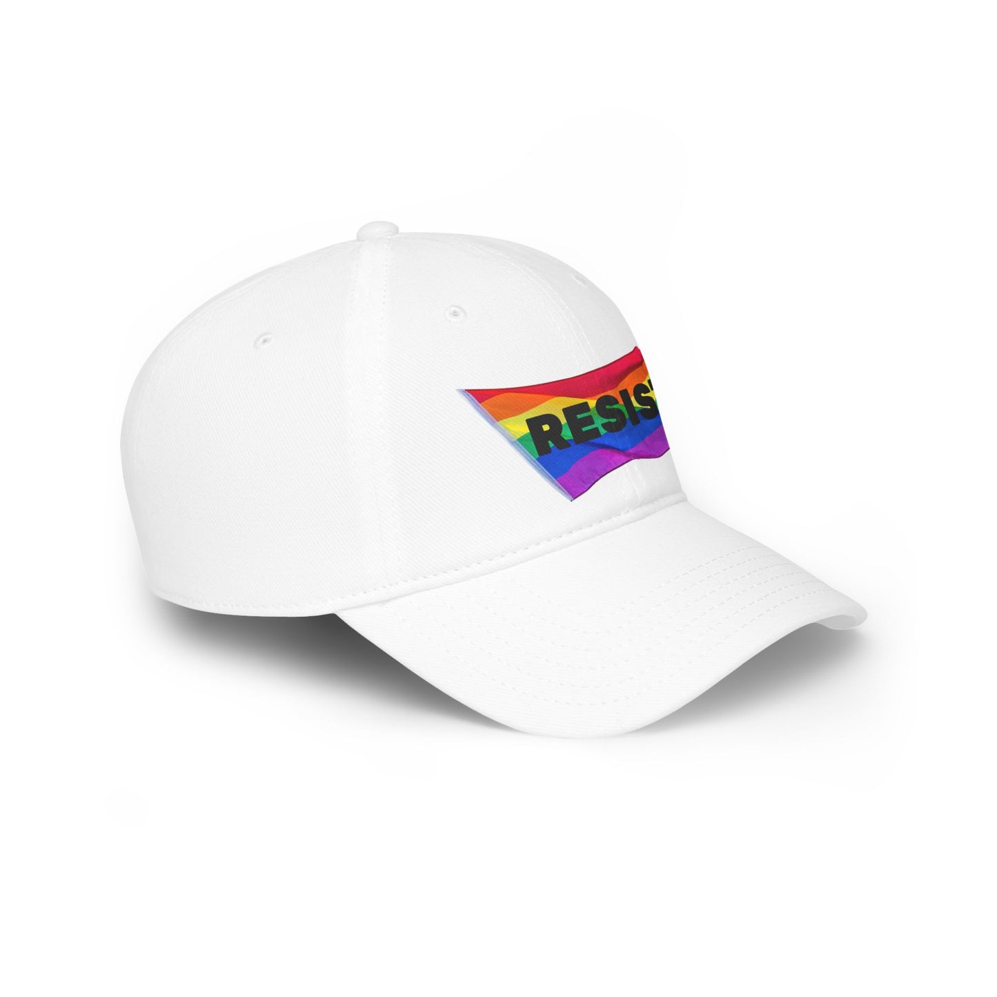 RESIST Pride Flag Print Low Profile Baseball Cap