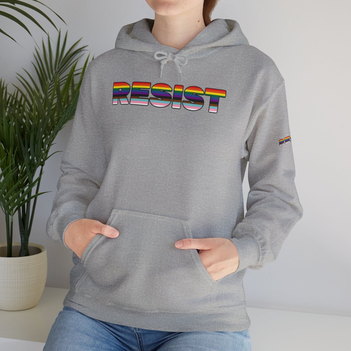 LGBTQ+ FLAG RESIST  Hoodie