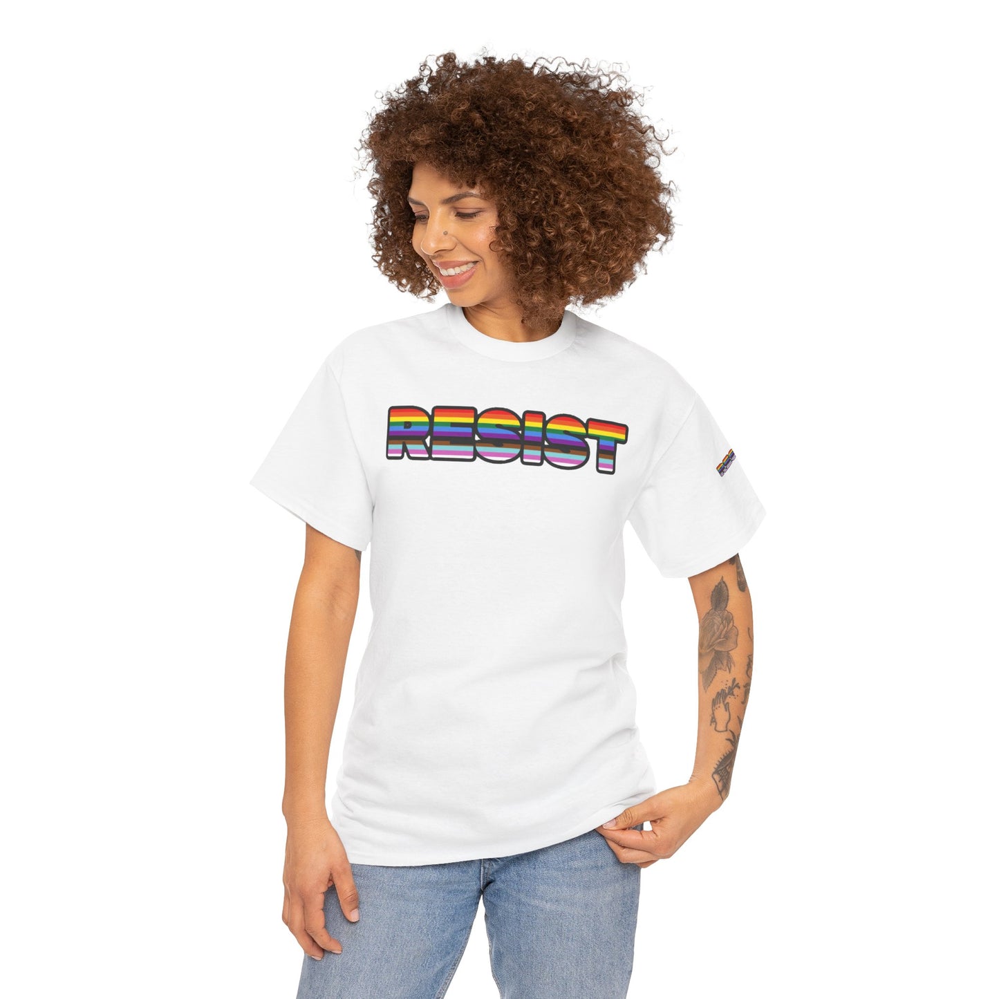 LGBTQ+ FLAG RESIST Tee