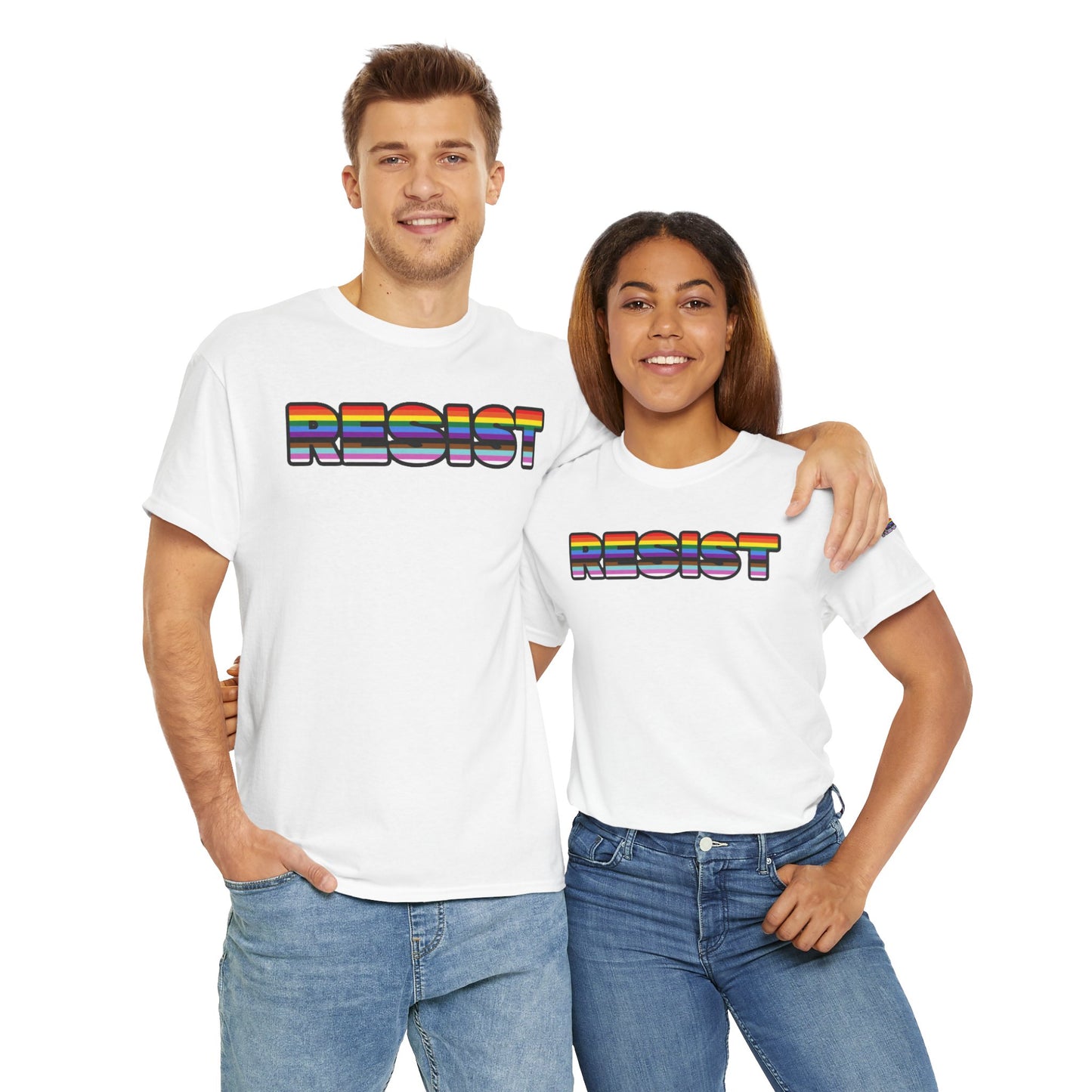 LGBTQ+ FLAG RESIST Tee