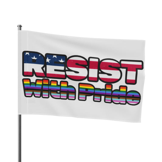 Double Sided Pride Flag - 'RESIST With Pride'